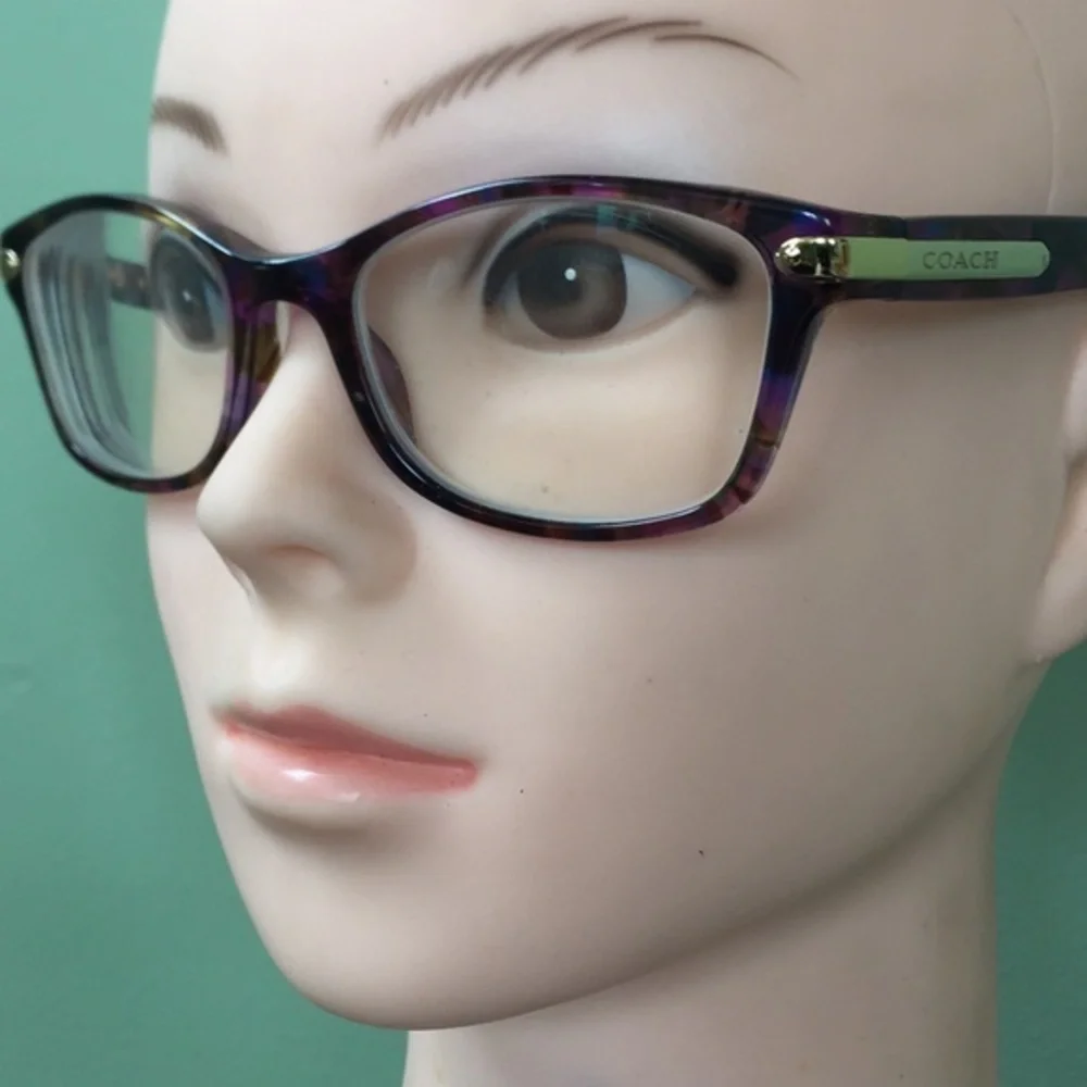 Coach Confetti Purple RX Glasses